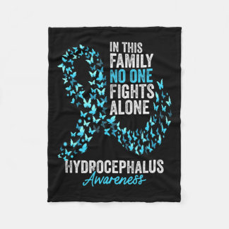 Manta Polar Mes de Concienciación Mariposas Luz Cinta Azul