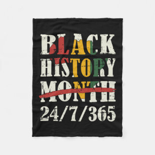 Manta Polar Mes de historia negra 247365 con bandera de mapa a