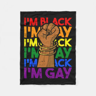 Manta Polar Mes De Historia Negra Gay Hombres Poder De Las Muj