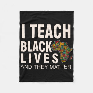 Manta Polar Mes De La Historia Negra Blm Enseño Vidas Negras Y
