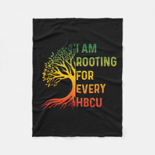 Manta Polar Mes de la Historia Negra de HBCU Estoy Apoyando a