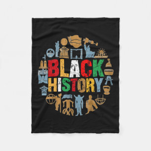 Manta Polar Mes de la Historia Negra Empoderante Ropa 2