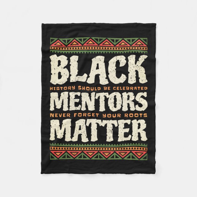 Manta Polar Mes de la historia negra los mentores problemático (Anverso)