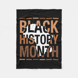 Manta Polar Mes de la Historia Negra Orgullo Melanin Africano-