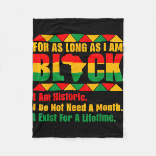 Manta Polar Mes de la historia negra por tanto orgullo negro c