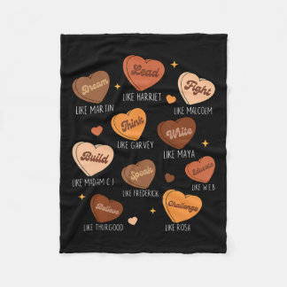 Manta Polar Mes de la Historia Negra Sueño Como Martin El Plom