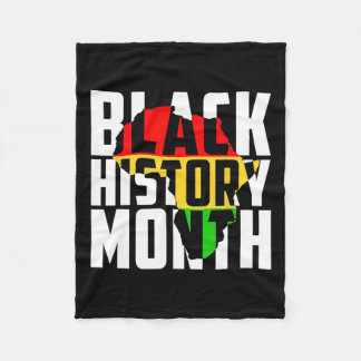 Manta Polar Mes de la Historia Negra Vintage Melanin Orgullo a