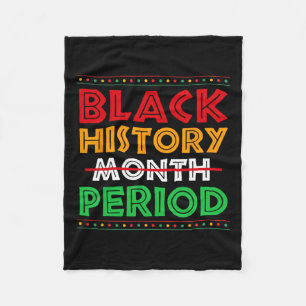 Manta Polar Mes del Historial Negro Periodo Mujeres Afroameric