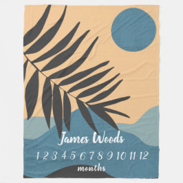 Manta Polar Mes oceánico hito bebé blanco