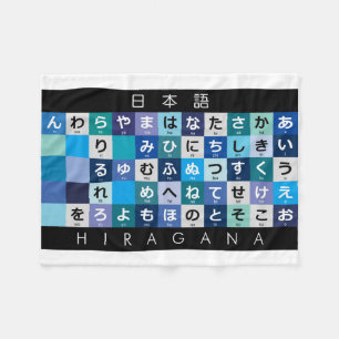 Manta Polar Mesa Hiragana japonesa