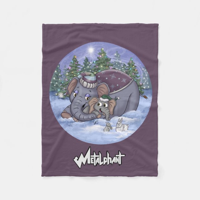 Manta Polar Metalphant Wilbur & Mom Fleece Blanket (Anverso)