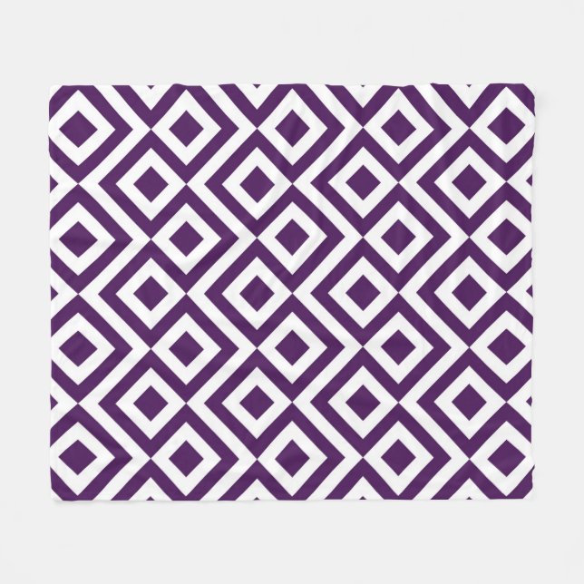 Manta Polar Metro morado y blanco (Frente (Horizontal))