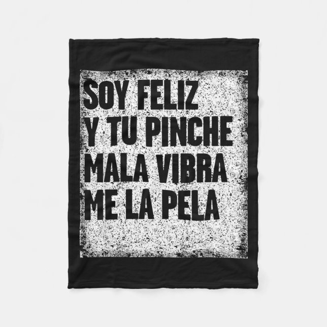 Manta Polar Mexican Funny Camisas Con Mensajes Motivacionales  (Anverso)