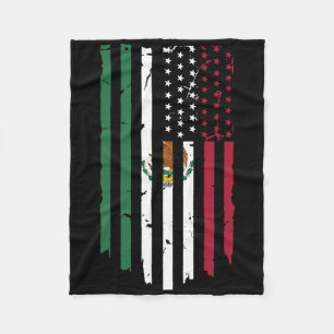 Manta Polar México Bandera Estadounidense Patriota Bandera Mex