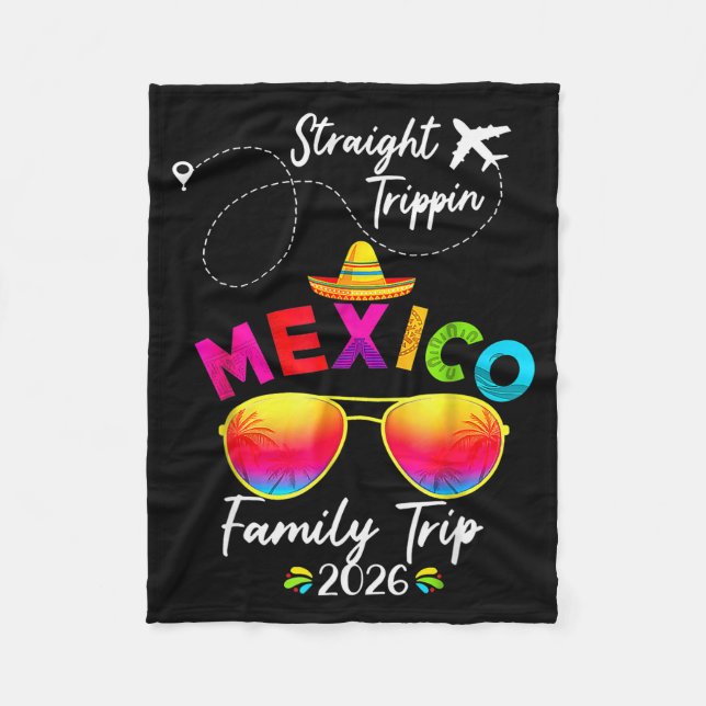 Manta Polar Mexico Family Vacation Cancun 2026 Straight Tripn  (Anverso)