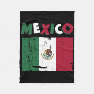 Manta Polar México Vintage Bandera Mexicana Gorra Jersey 1