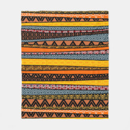 Manta Polar Mezcla de patrones africanos