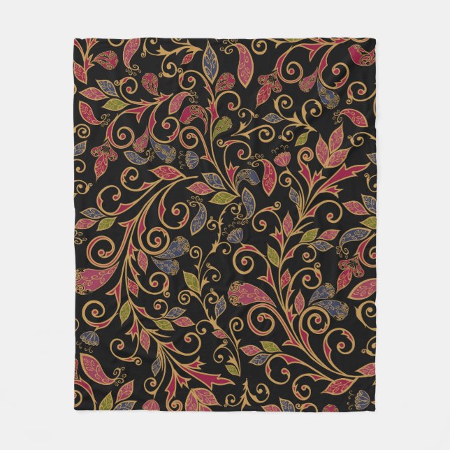 Manta Polar Mezcla Vegetable Paisley (Anverso)