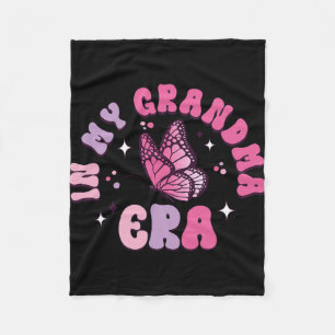 Manta Polar Mi abuela era divertida mariposa Groovy madre retr