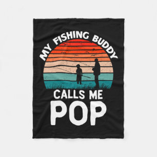 Manta Polar Mi amigo pescador me llama abuelo retro viejo