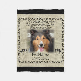 Manta Polar Mi arpillera del personalizado de la condolencia