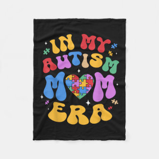 Manta Polar Mi autismo mamá Autismo Conciencia Groovy Retro Vi