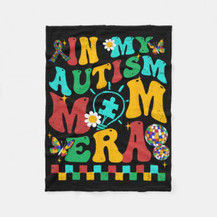 Manta Polar Mi autismo mamá era Groovy rompecabezas pieza madr