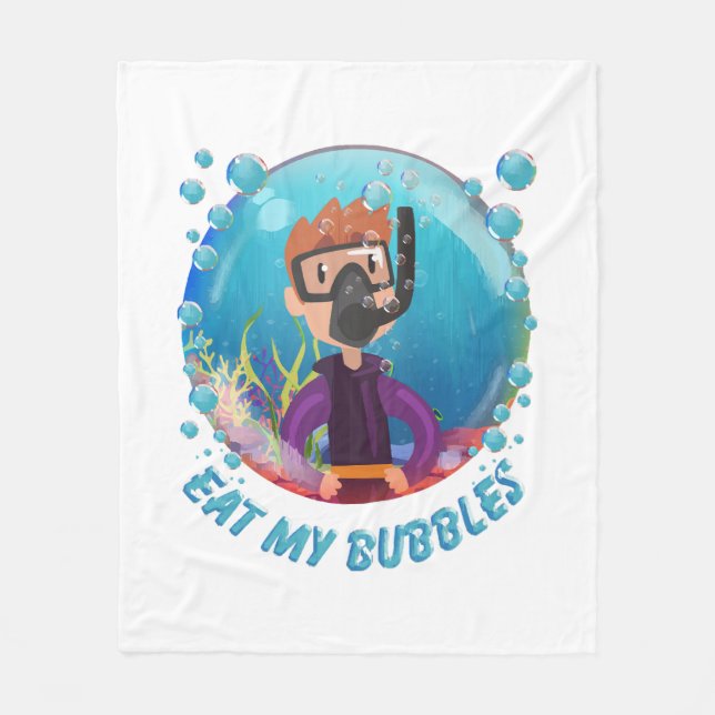 Manta Polar mi Buzo de Burbujas (Anverso)