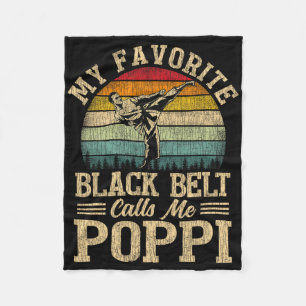 Manta Polar Mi cinturón negro favorito me llama Día del Padre