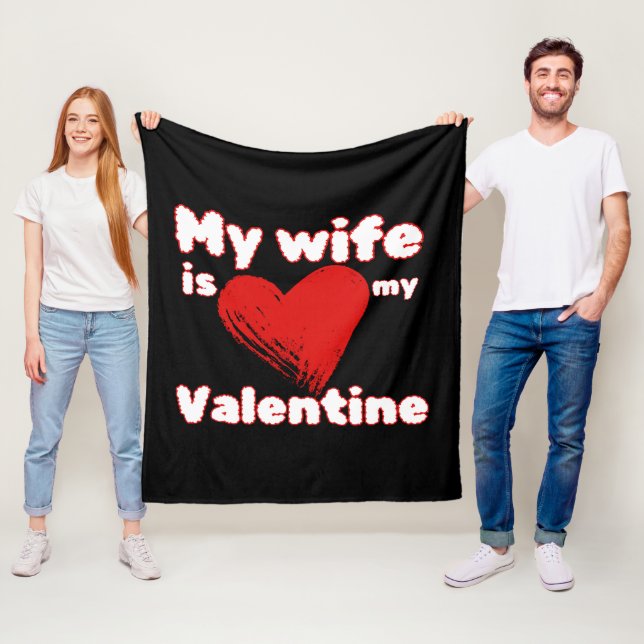 Manta Polar Mi esposa es mi San Valentín (In situ)