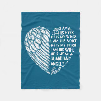 Manta Polar Mi esposo mi ángel guardián soy su esposa Diseño