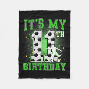 Manta Polar Mi Fiesta de 11 años es mi 11 cumpleaños