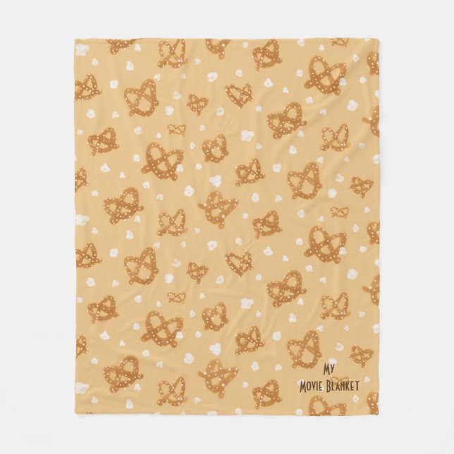 Manta Polar Mi funda de película - Aperitivos de pretzels y po (Anverso)