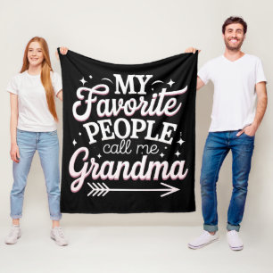 Manta Polar Mi Gente Favorita Me Llama Abuela el Día de la Mad