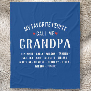 Manta Polar Mi gente favorita me llama abuelo o nombre persona