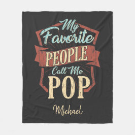 Manta Polar Mi gente favorita me llama padres pop personalista