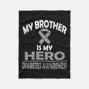 Manta Polar Mi hermano es mi héroe Camiseta de concienciación