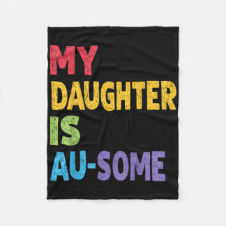 Manta Polar Mi hija es autista autista y autista niños aprende