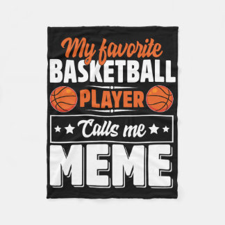 Manta Polar Mi jugador de baloncesto favorito me llama Meme Dí