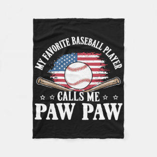 Manta Polar Mi jugador de béisbol favorito me llama Paw Paw Es