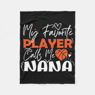 Manta Polar Mi jugador favorito de baloncesto me llama Nana