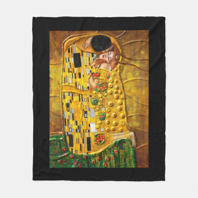 Manta Polar Mi Klimt Serie: El beso (Anverso)