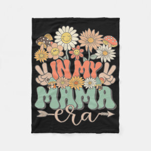 Manta Polar Mi mamá era floral hippie retro groovy Daisy Madre