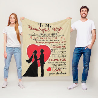 Manta Polar Mi maravillosa esposa Fleece Blanket