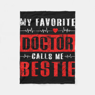 Manta Polar Mi médico favorito me llama mejor amiga
