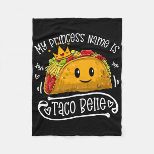 Manta Polar Mi nombre de princesa es Taco Belle divertido jueg