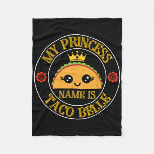Manta Polar Mi Nombre De Princesa Es Taco Belle Funny Cinco De