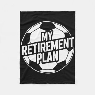 Manta Polar Mi Plan de Jubilación Fútbol Deporte Ll Futbolista