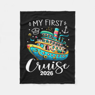 Manta Polar Mi Primer Crucero 2026 Divertidas Vacaciones Famil