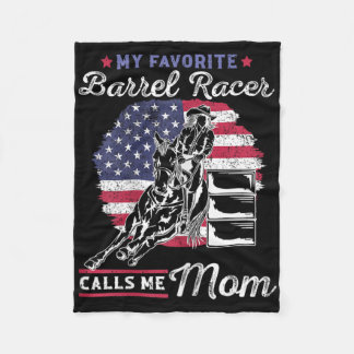 Manta Polar Mi Racer De Barril Favorito Me Llama Mamá I Hinete